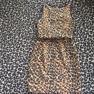 Vintage Lew Magrum Collection Leopard Dress & Belt FINAL CLOSEOUT